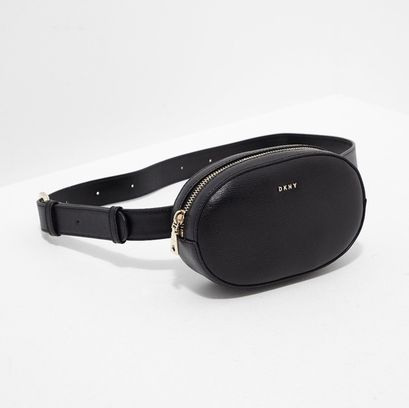dkny belt bag black